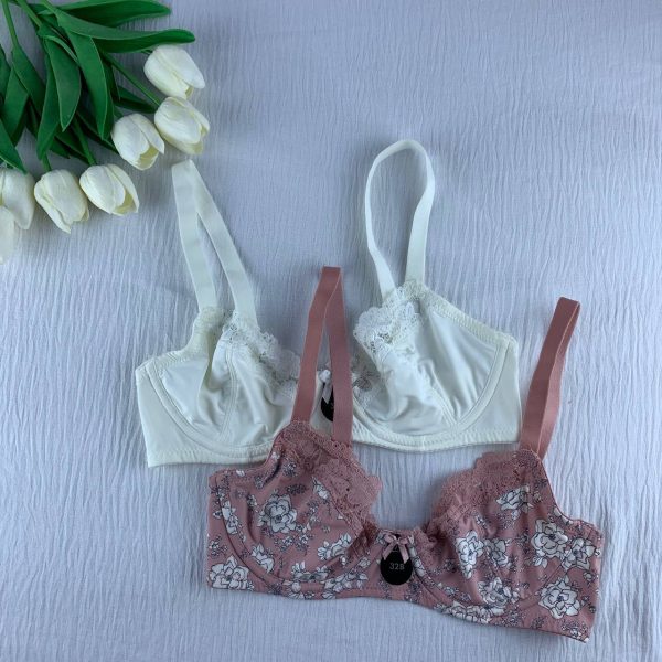 2 pack wired unpadded bra from max