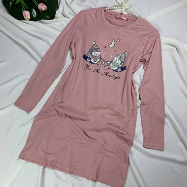 Jersey long sleeve sleeping shirt from la vie en rose