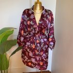 Satin kimono robe with inner fur from Splash