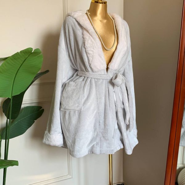 Fur cozy kimono robe from Splash