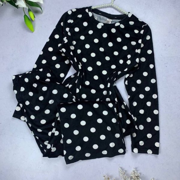 polka dot velvet pijama set from max
