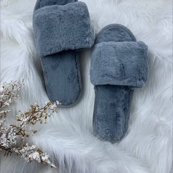 Memory foam fur cozy slipper