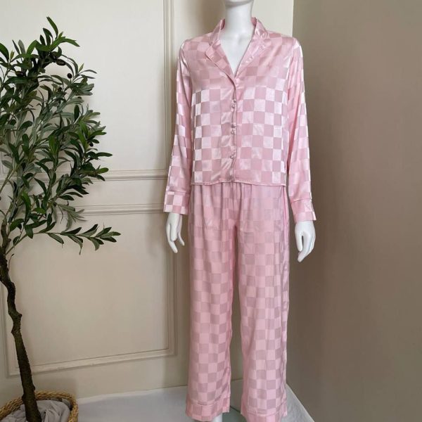 Silky satin elegant pijama set from unidz
