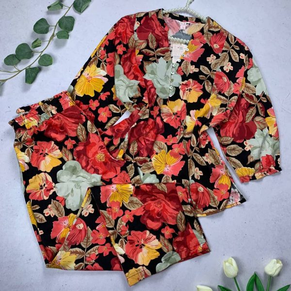 Viscose floral pijama set from Splash