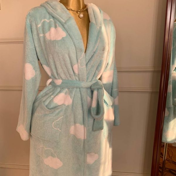 Cozy fur kimono robe from Anabelle