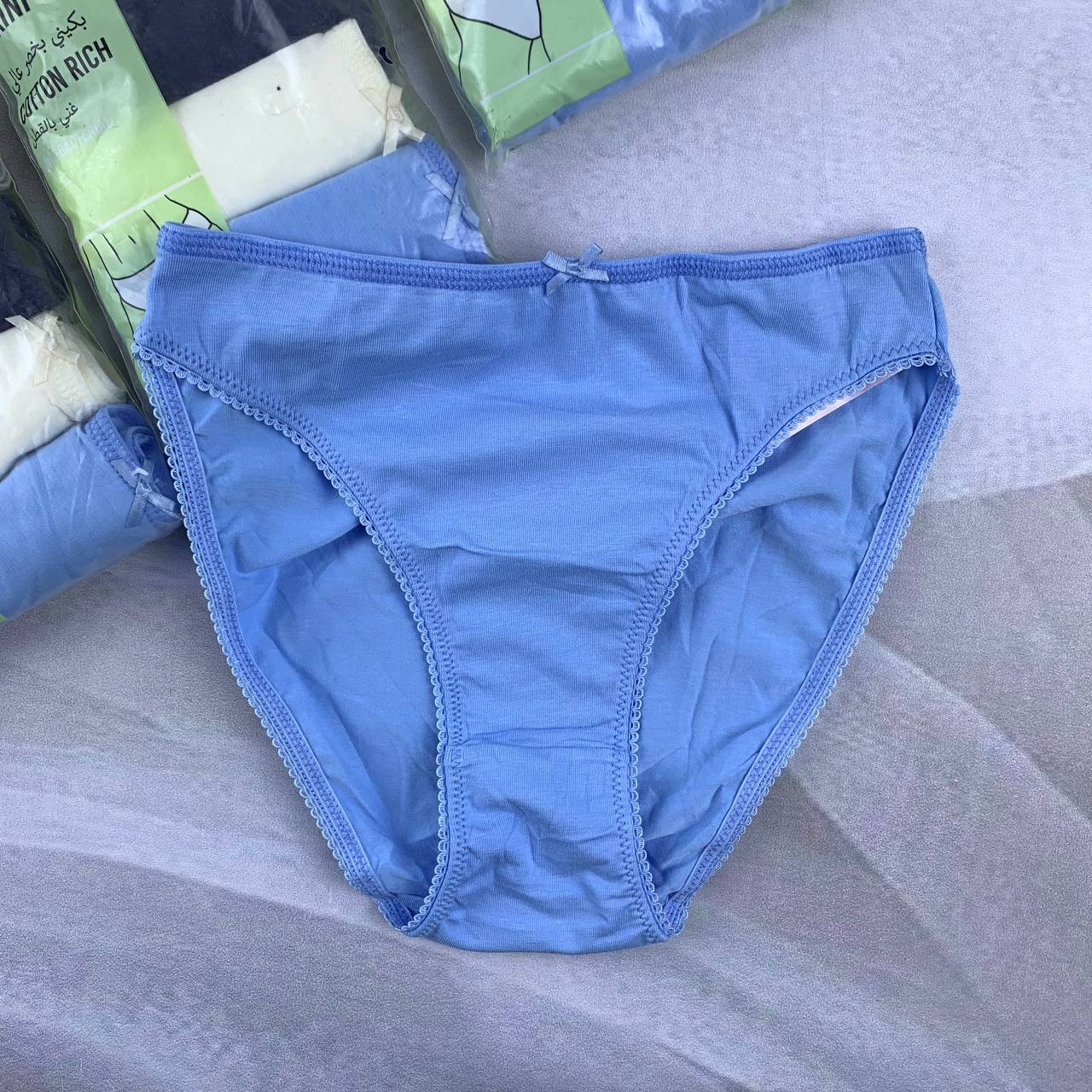 6014875705918819163 5 pack cotton rich High Waist Bikini set from Splash - Image 1