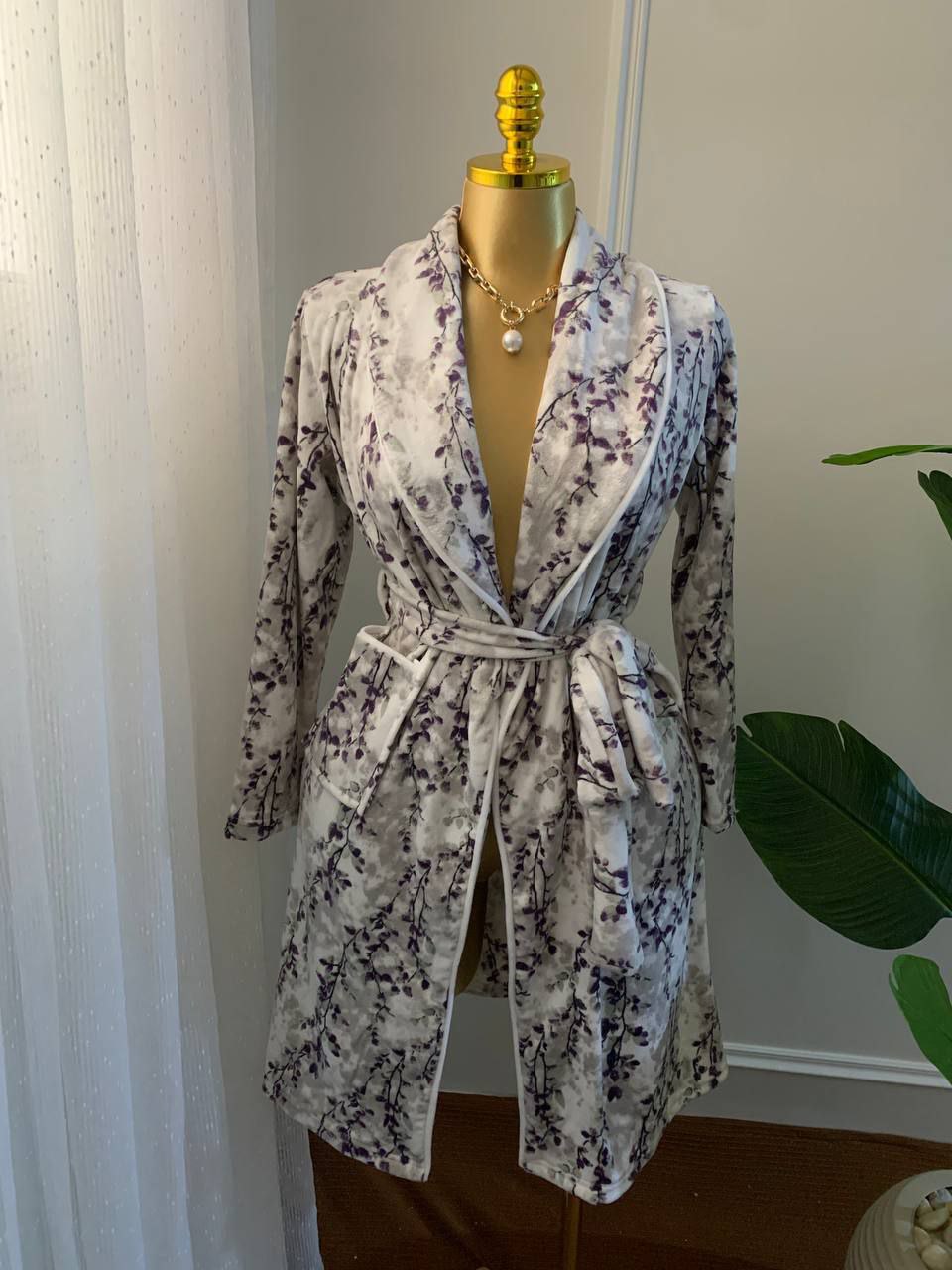 photo_2026-02-11_11-47-58 Elegant chique velvet classic kimono robe turkish fabric - Image 1