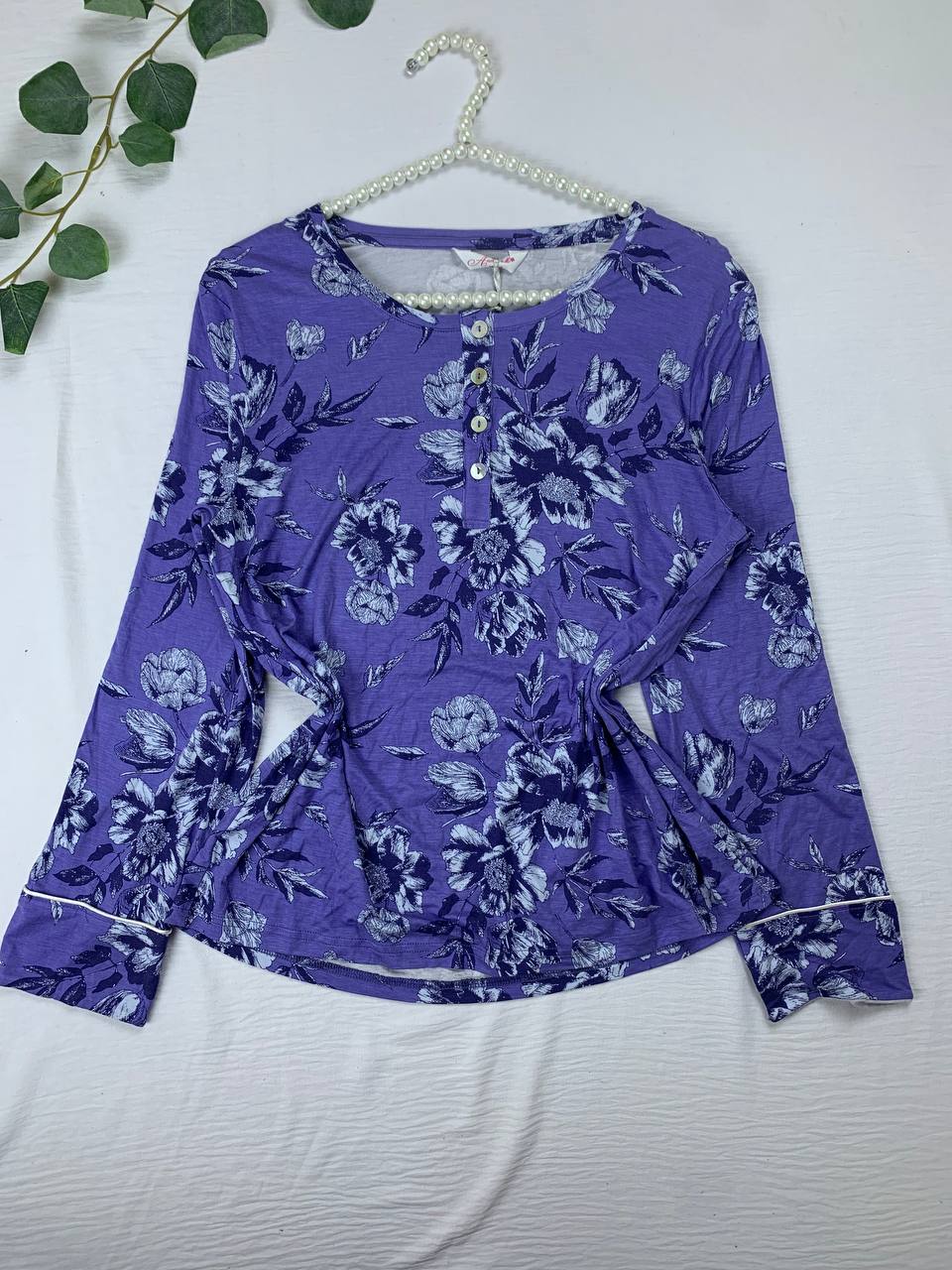 photo_2026-02-12_14-07-22 Jersey floral pijama top from Anabelle - Image 1