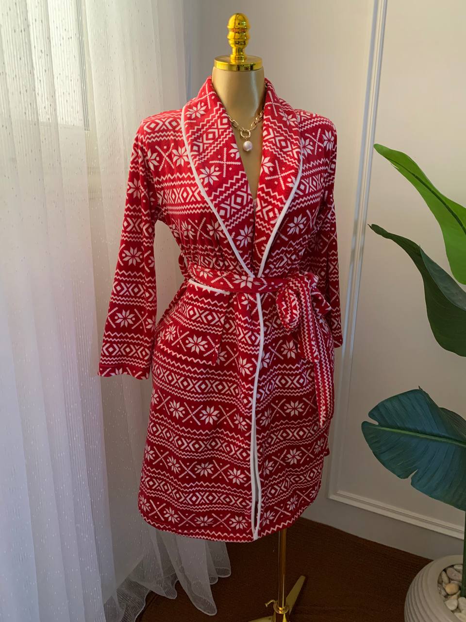 Elegant chique velvet classic kimono robe turkish fabric