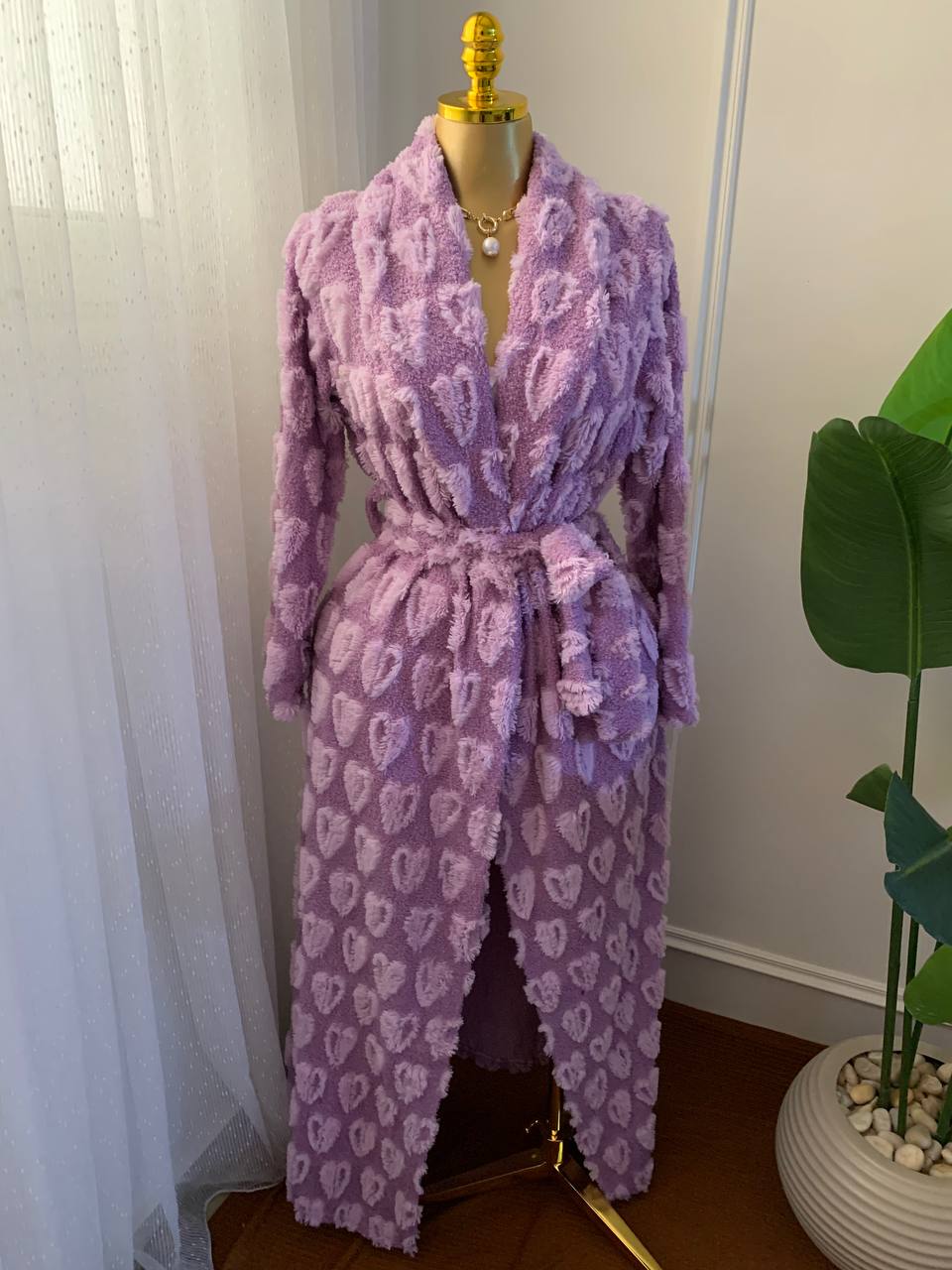 photo_2026-02-15_09-54-48 All over heart printed robe turkish fabric - Image 1